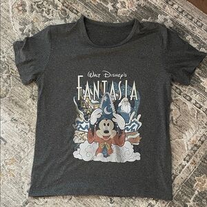 Disney Fantasia Charcoal Tee with Mickey Mouse